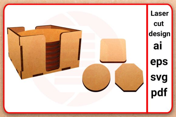 Download Laser Cut Svg Coaster Holder Template - Coaster Collection
