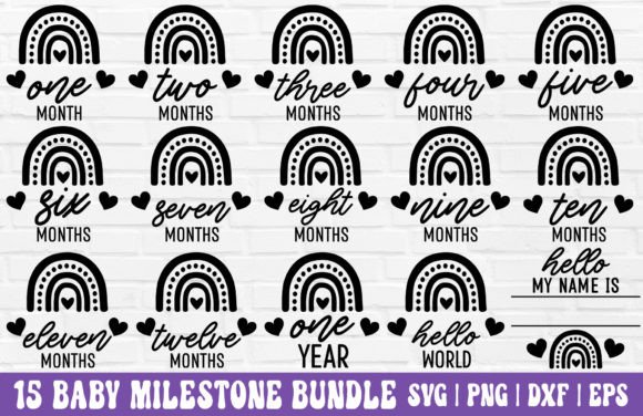 Download Baby Milestone SVG Bundle - Milestone svg bundle Collection
