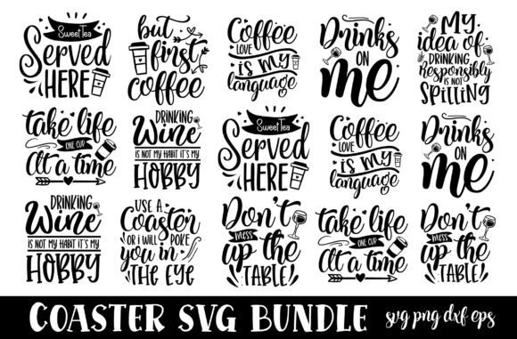 Download Coaster Svg, Coaster Svg Bundle - Coaster Collection