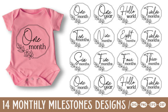 Download Baby Monthly Milestone SVG Bundle - Milestone svg bundle Collection