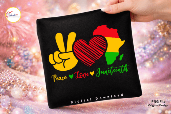 Download Black Pride Peace Love Juneteenth PNG - Juneteenth png Collection