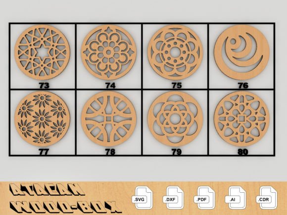 Download 40 Coaster Svg Bundle Trivet Pattern 159 - Coaster Collection