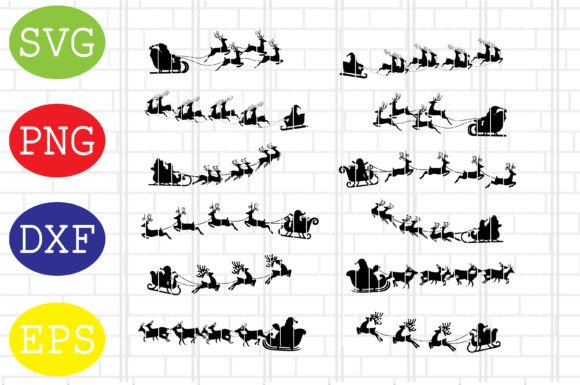 Download Santa Sleigh Svg, Christmas Svg Files - Christmas svg files Collection
