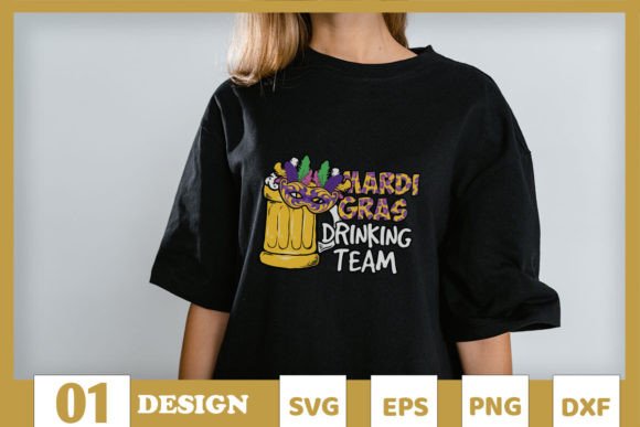 Download Mardi Gras Drinking Team SVG - Premium Bundle