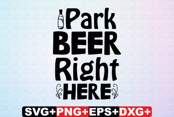 Download Park Beer Right Here Coaster SVG File - Coaster Collection