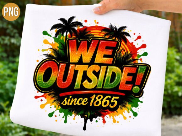 Download We Outside Since 1865 Juneteenth PNG - Premium Bundle