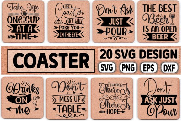 Download Coaster Svg Bundle, Coaster Svg Design - Coaster Collection