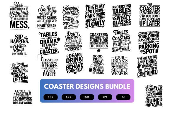 Download Coaster SVG Bundle - Coaster Collection