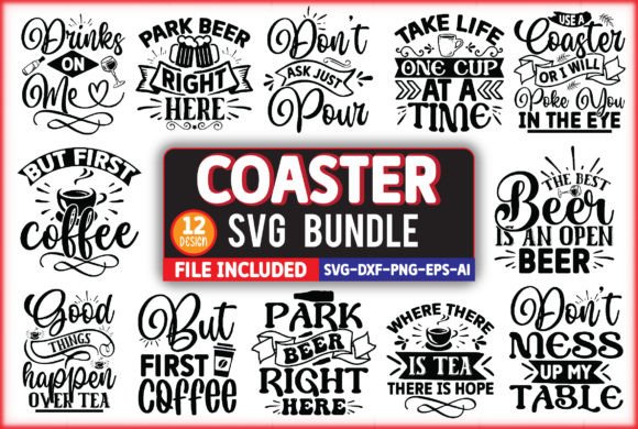 Download Coaster SVG Bundle - Coaster Collection